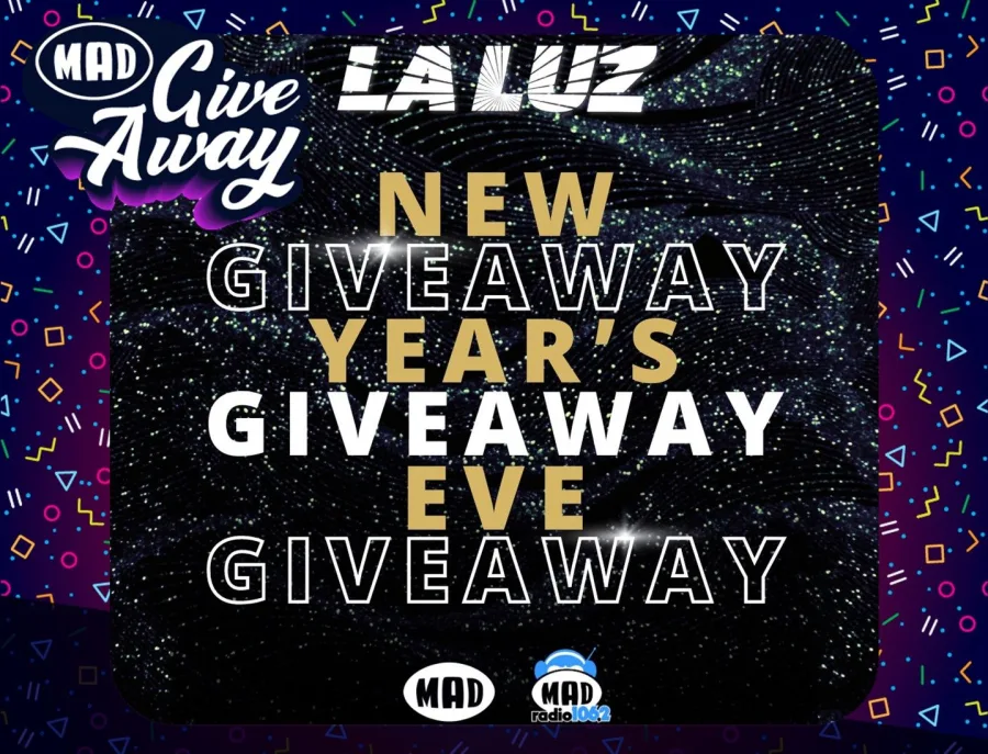 Mad Giveaway για το La Luz 2024 με φόντο ένα έναστρο νυχτερινό ουρανό.