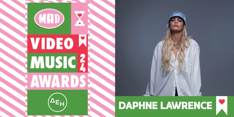 Η Daphne Lawrence σε προωθητική εικόνα για τα Mad Video Music Awards 2024.