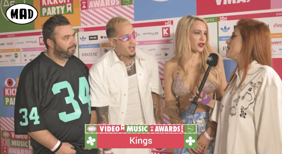 Το συγκρότημα Kings σε συνέντευξη στο Kick Off Party των Mad VMA 2024.
