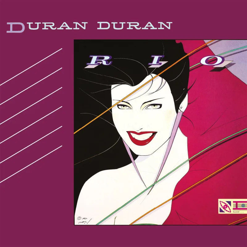 Το εξώφυλλο του άλμπουμ Rio των Duran Duran με εικονογράφηση γυναίκας.