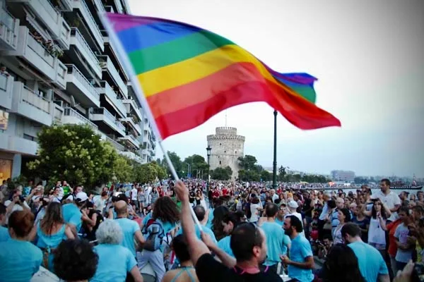 Στιγμιότυπο από το Thessaloniki Pride, στο πλαίσιο των εκδηλώσεων για το EuroPride 2024 στη Θεσσαλονίκη.