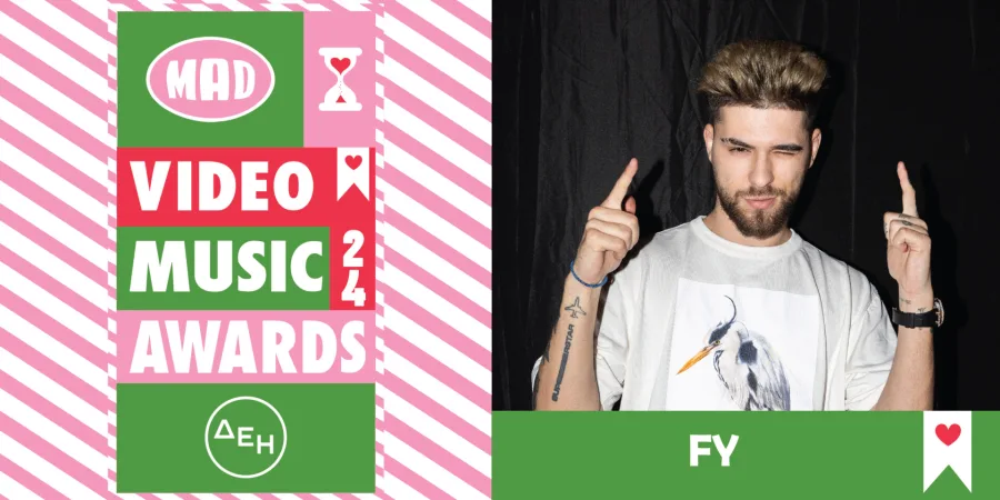 Ο FY σε προωθητική εικόνα για τα Mad Video Music Awards 2024.