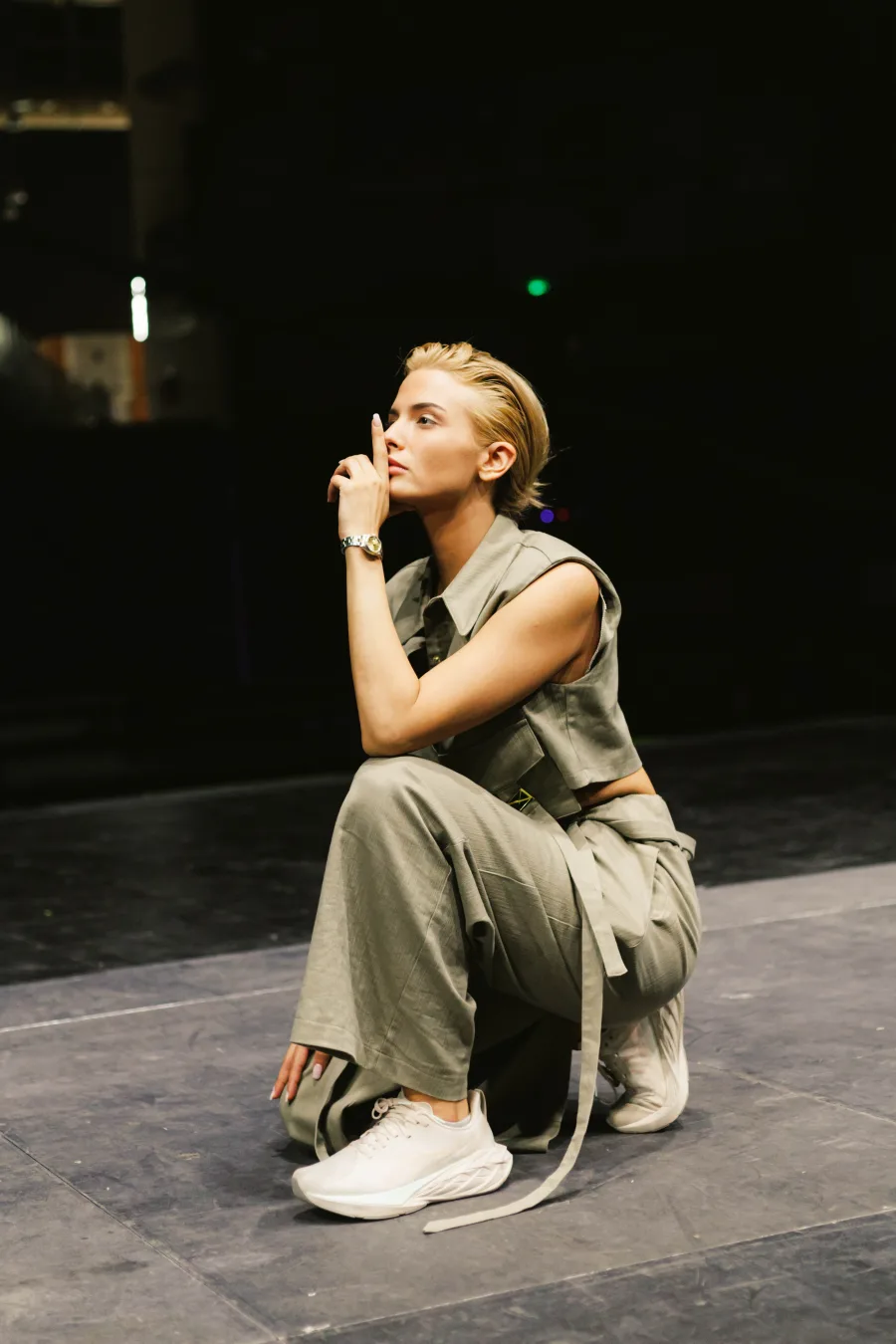 Η Κατερίνα Λιόλιου σε πρόβες για τα Mad VMA 2024.