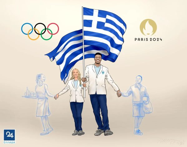 Ολυμπιακοί Αγώνες 2024: Το συγκινητικό σκίτσο για Αντετοκούνμπο – Ντρισμπιώτη που έγινε viral