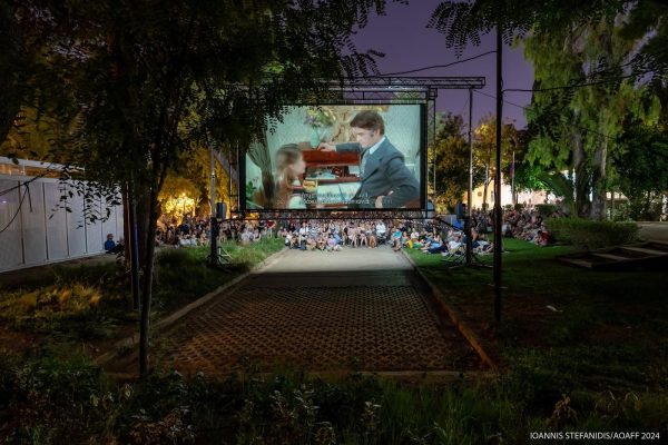 Υπαίθρια προβολή ταινίας στο 14ο Athens Open Air Film Festival.