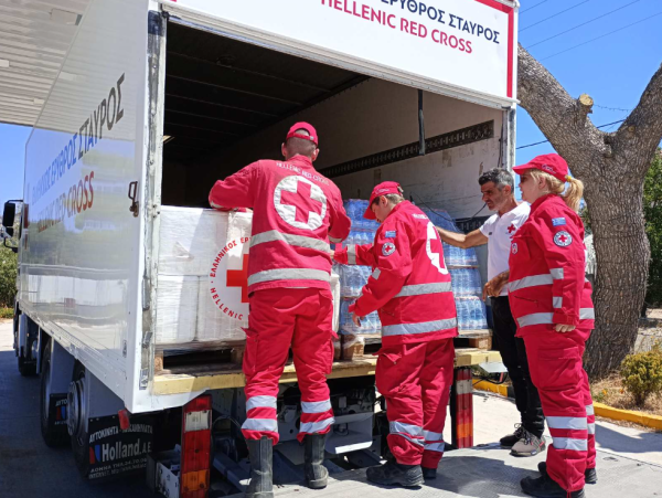 Ελληνικός Ερυθρός Σταυρός: Ενισχύθηκε από τις Η.Π.Α. με εξοπλιστικό υλικό