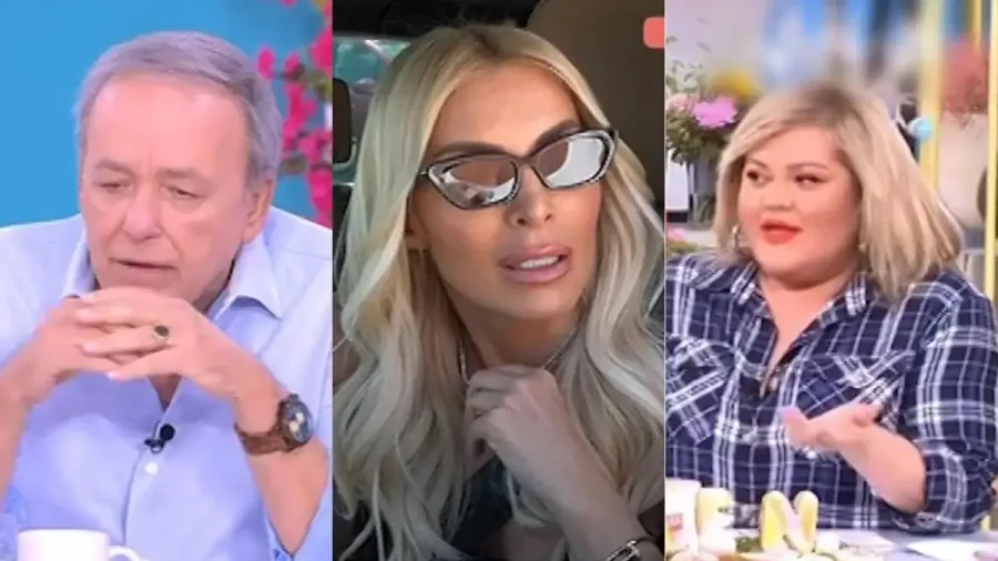 Κολάζ με τον Ανδρέα Μικρούτσικο, την Κατερίνα Καινούργιου και τη Χρίσλα Γεωργακοπούλου.