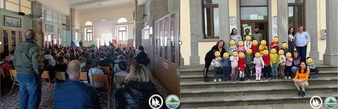 Εκπαιδευτική δράση του Ινστιτούτου Αρχιπέλαγος στη Λήμνο με μαθητές.