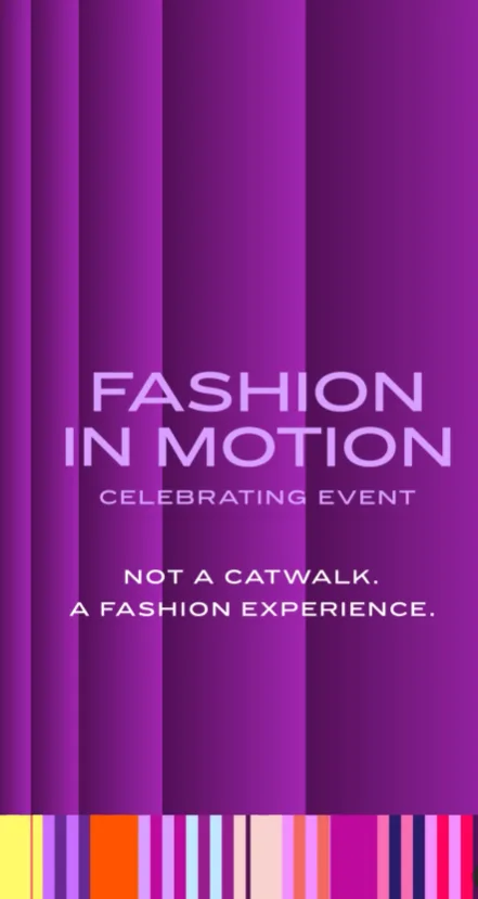 Αφίσα εκδήλωσης Fashion in Motion για τα 20 χρόνια Attica.