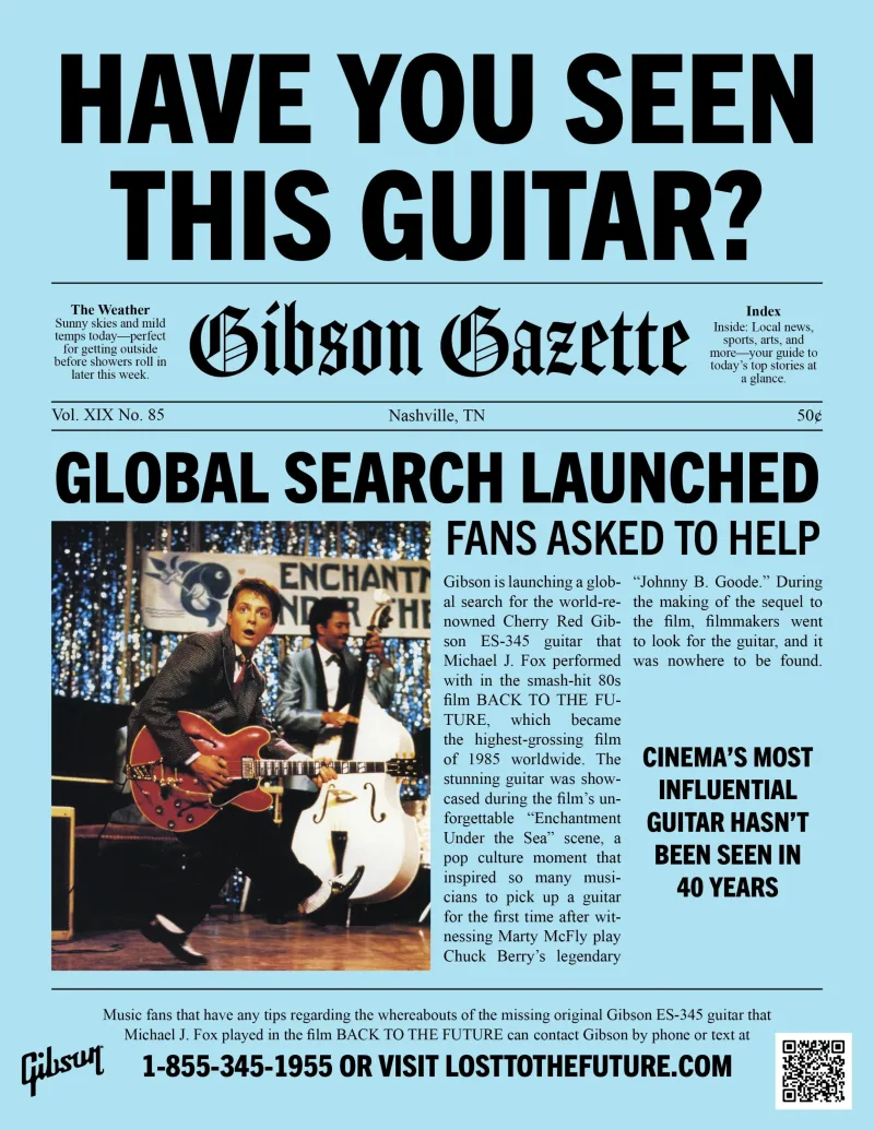 Η κιθάρα Gibson ES-345 του Marty McFly από την ταινία Back to the Future.