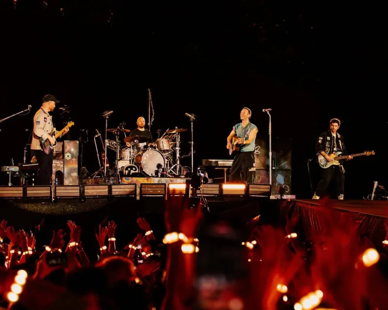 Το συγκρότημα των Coldplay σε φωτογραφία από τον επίσημο λογαριασμό τους στο Instagram.