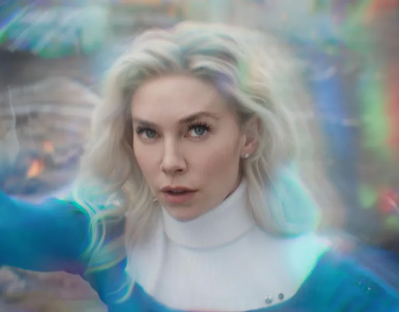 Προωθητική εικόνα της ταινίας της Marvel, The Fantastic Four: First Steps.