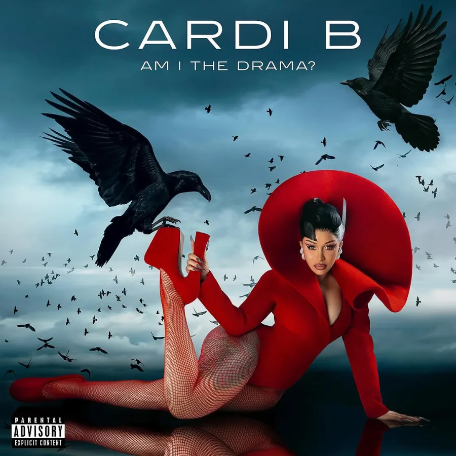 Η Cardi B σε φωτογραφία από το Instagram για την κυκλοφορία του νέου της άλμπουμ Am I The Drama.