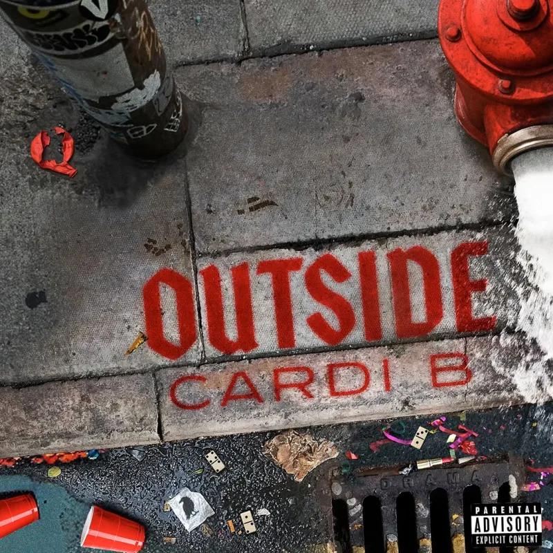 Η Cardi B ποζάρει για την προώθηση του νέου της single «Outside» για το 2025.