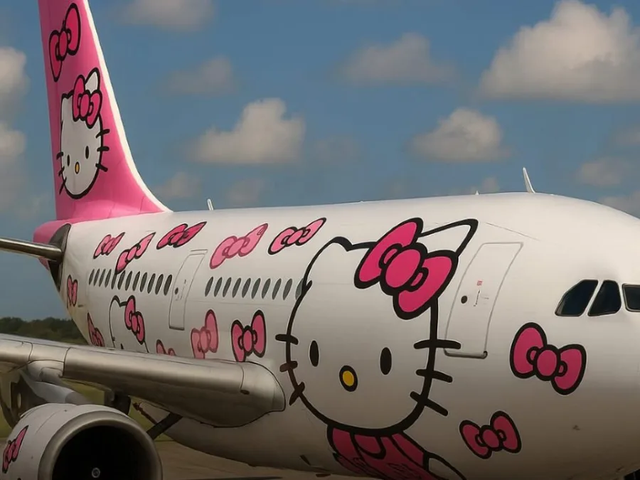 Το αεροδρόμιο Oita Hello Kitty στην Ιαπωνία με θεματική διακόσμηση της διάσημης ηρωίδας.