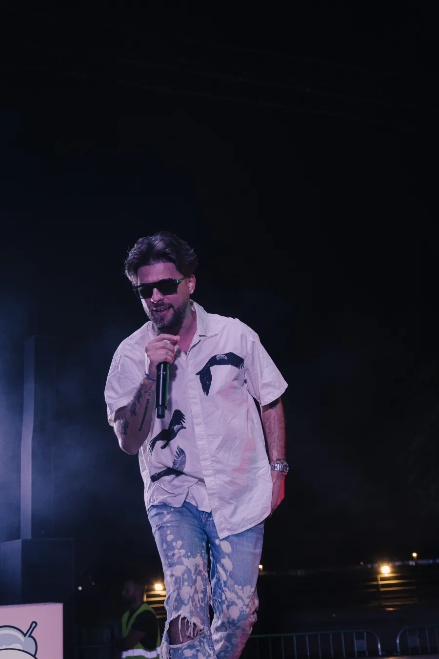 Ο Roi στη σκηνή του Mad VMA Village Festival από τη ΔΕΗ.
