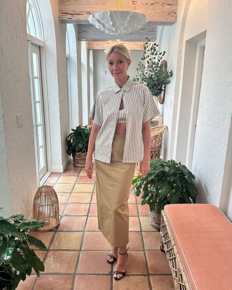 Η Gwyneth Paltrow σε φωτογραφία από τον προσωπικό της λογαριασμό στο Instagram για θέμα ευεξίας και διατροφής.