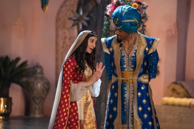 Αφίσα ή σκηνή από τις ταινίες Aladdin, Maleficent και The Jungle Book της Disney.