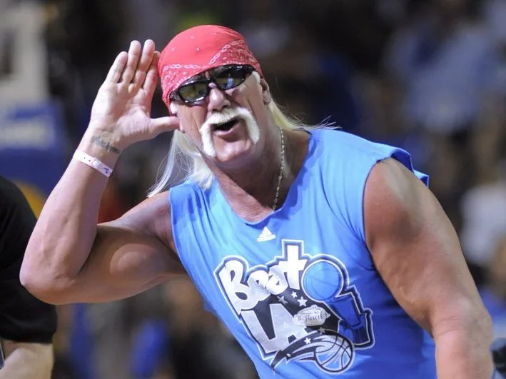 Ο θρύλος της επαγγελματικής πάλης Hulk Hogan σε φωτογραφία από το ΑΠΕ-ΜΠΕ.
