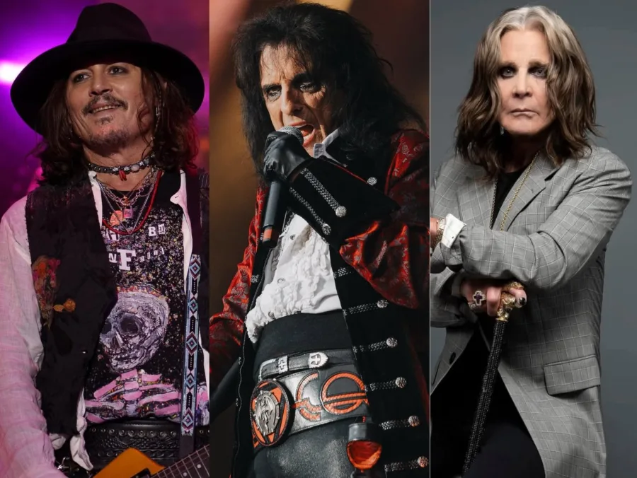 Ο Alice Cooper και ο Johnny Depp των Hollywood Vampires σε live εμφάνιση για τον Ozzy Osbourne.