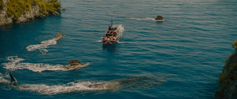 Σκηνή από την ταινία Jurassic World Rebirth που σημειώνει επιτυχία στο box office.