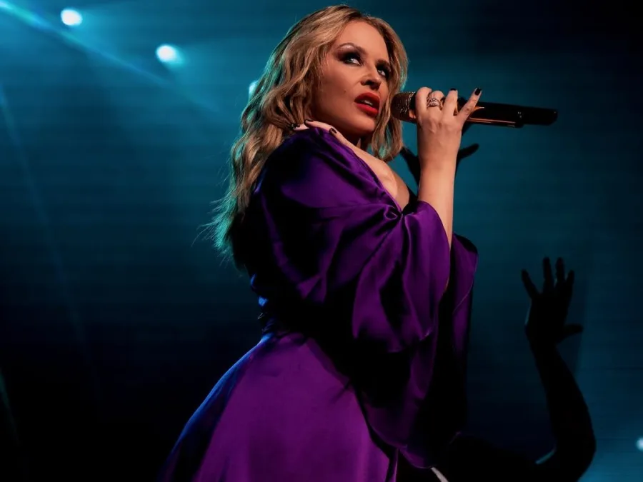 Η Kylie Minogue σε φωτογραφία από το Instagram της, με αφορμή τη συναυλία της στο Release Athens 2025.