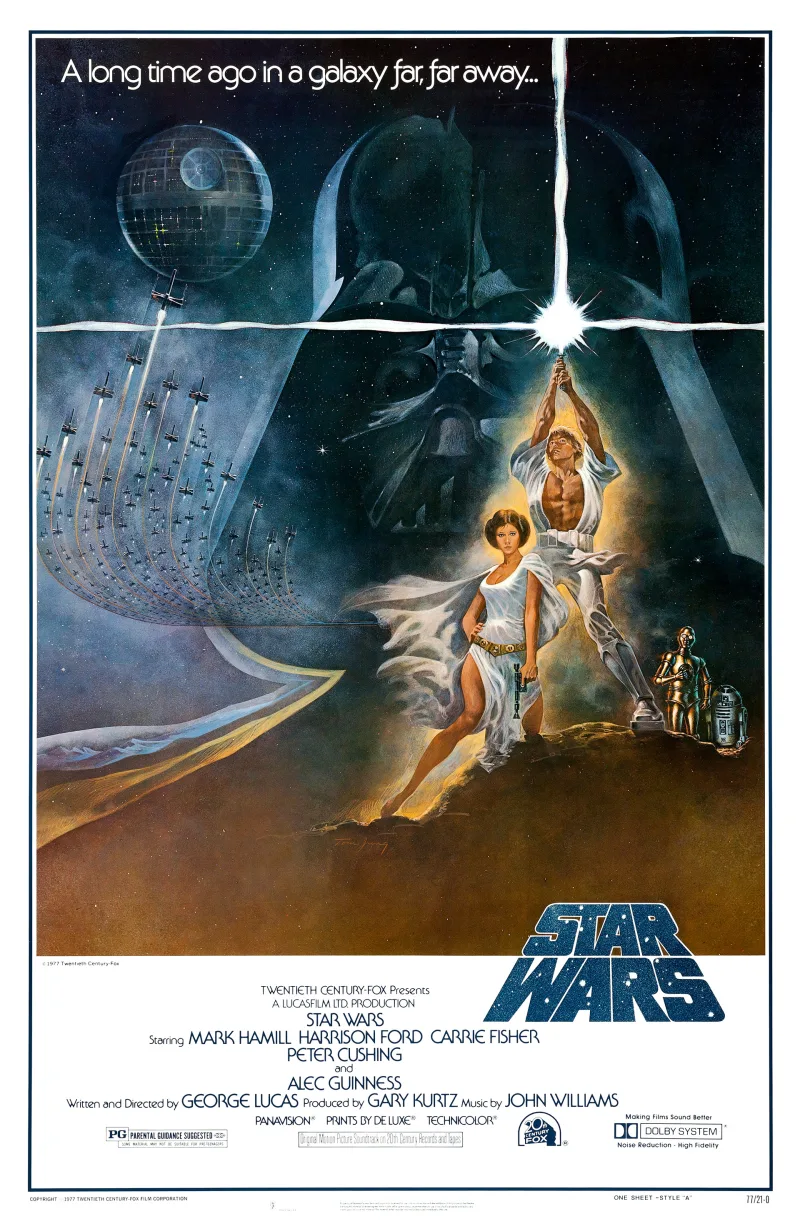 Ο Mark Hamill ως Luke Skywalker στην ταινία Star Wars: Μια Νέα Ελπίδα (1977).