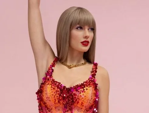Κέρινο ομοίωμα της Taylor Swift από το μουσείο Madame Tussauds στο πλαίσιο παγκόσμιας περιοδείας.