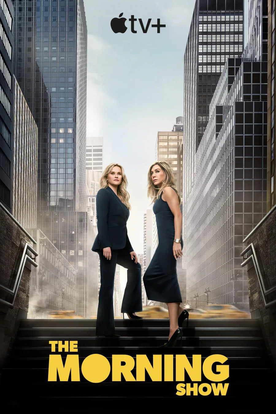 Η Jennifer Aniston και η Reese Witherspoon στη σειρά The Morning Show του Apple TV+.
