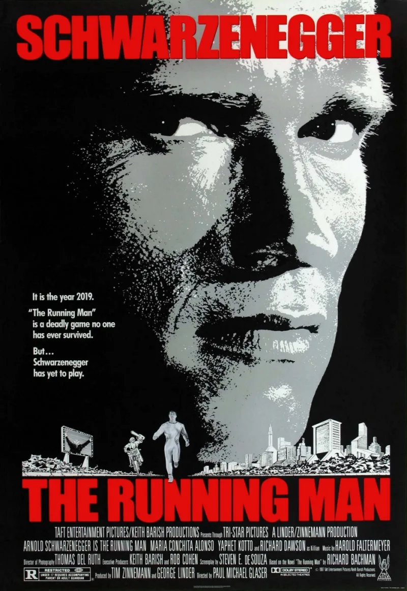 Ο ηθοποιός Glen Powell στην ταινία The Running Man του Edgar Wright, βασισμένη στο βιβλίο του Stephen King.