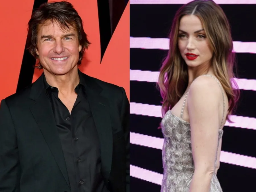 Ο Tom Cruise και η Ana de Armas σε κοινή τους εμφάνιση, επιβεβαιώνοντας τη σχέση τους.