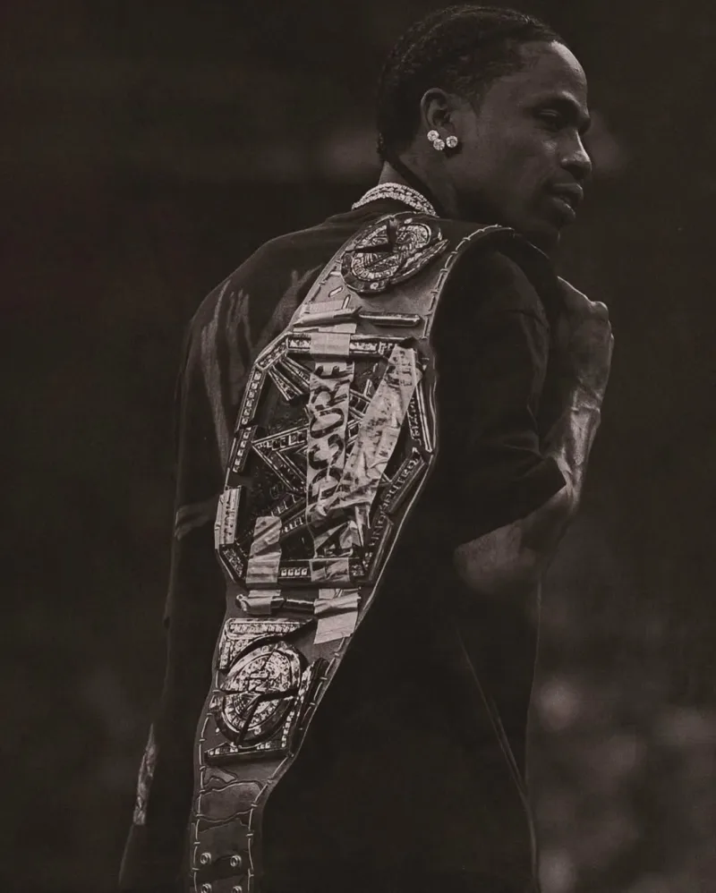 Ο Travis Scott σε φωτογραφία από το Instagram του, με αφορμή την άνοδο του JACKBOYS 2 στο Νο. 1 του Billboard 200.