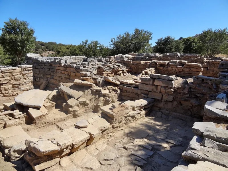 Ερείπια του Μινωικού ανακτόρου στη Ζώμινθο της Κρήτης, υποψήφιο μνημείο παγκόσμιας κληρονομιάς της UNESCO.