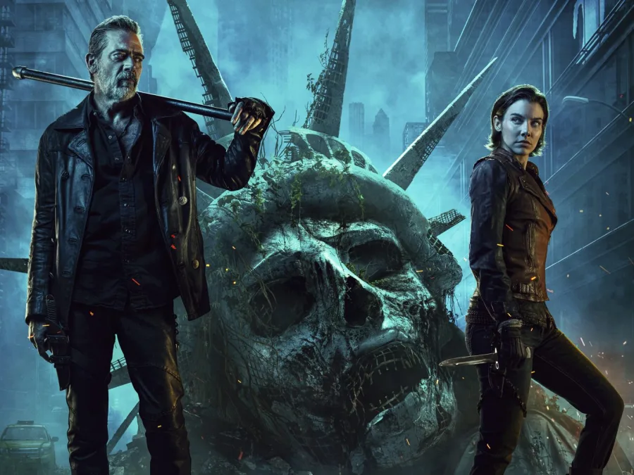 Η Lauren Cohan και ο Jeffrey Dean Morgan ως Maggie και Negan στη σειρά The Walking Dead: Dead City.