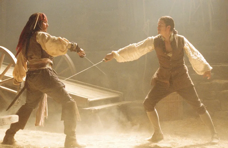Ο Johnny Depp ως Jack Sparrow στην ταινία Pirates of the Caribbean.