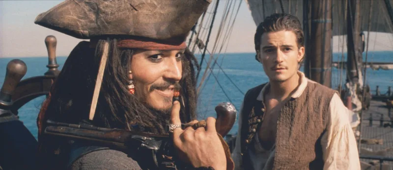 Ο Johnny Depp ως Jack Sparrow στην ταινία Pirates of the Caribbean.