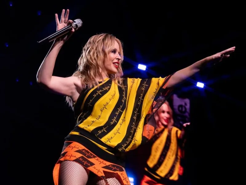 Η Kylie Minogue σε φωτογραφία από το Instagram της, με αφορμή τη συναυλία της στο Release Athens 2025.