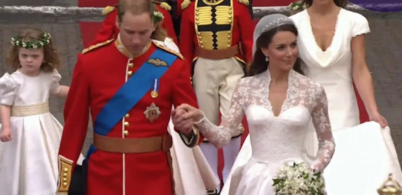 Ο Πρίγκιπας William και η Kate Middleton την ημέρα του γάμου τους.