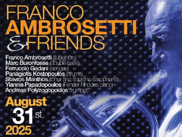 Θέατρο Πάρκου Αϊ-Γιάννης Δέτης: Συναυλία «FRANCO AMBROSETTI & FRIENDS» – Πάρκο Πάρου Φεστιβάλ στο Πάρκο ‘25