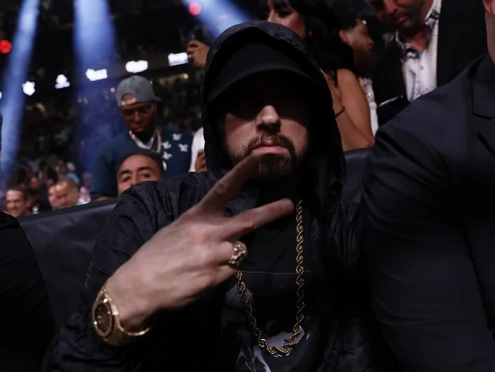 Ο Eminem στην πρεμιέρα του ντοκιμαντέρ Stans στη Νέα Υόρκη.