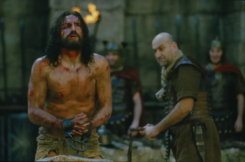Ο Jim Caviezel ως Ιησούς Χριστός στην ταινία The Passion of the Christ του Mel Gibson.