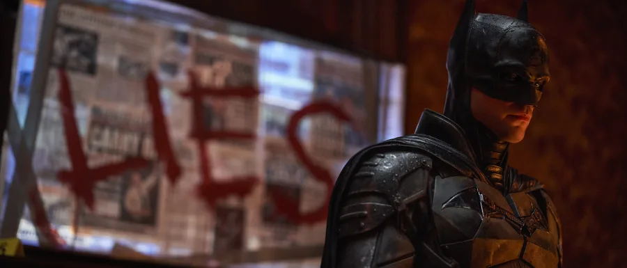 Ο Robert Pattinson ως Bruce Wayne στην ταινία The Batman του 2022.