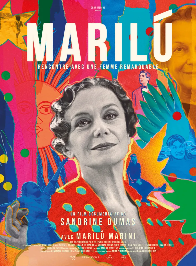 Αφίσα του ντοκιμαντέρ Marilú της Sandrine Dumas με τη Marilú Marini.