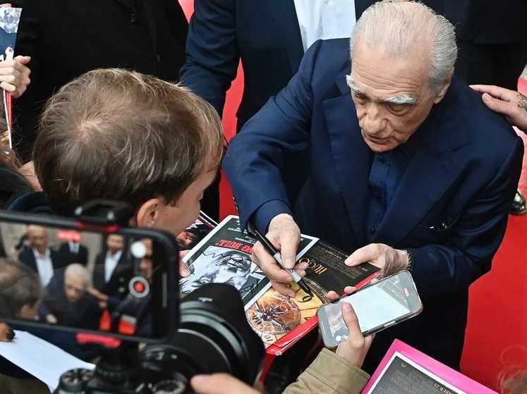 Ο Martin Scorsese, ο Leonardo DiCaprio και η Jennifer Lawrence στην ταινία What Happens at Night.
