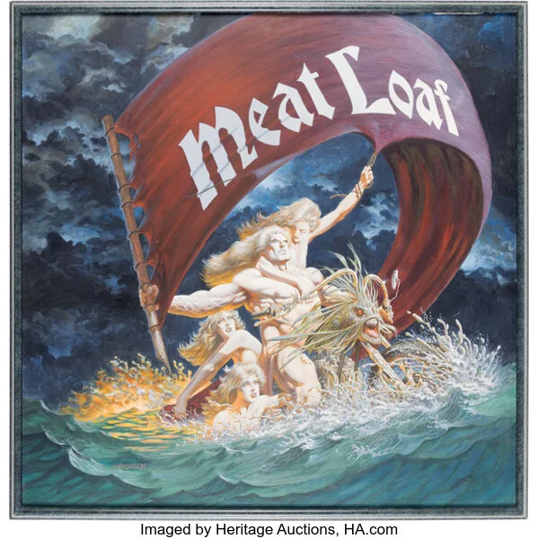 Το εξώφυλλο του άλμπουμ Dead Ringer του Meat Loaf από τη συλλογή του Guillermo del Toro που πουλήθηκε σε δημοπρασία.