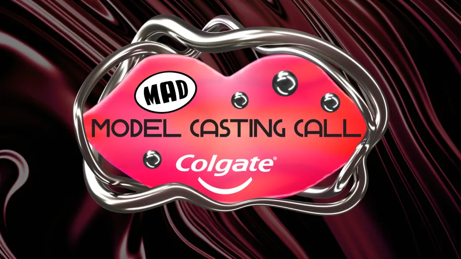 Αφίσα Model Casting Call by Colgate για το MadWalk 2025.