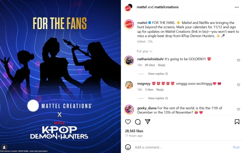Σιλουέτες χαρακτήρων από το KPop Demon Hunters της Netflix και της Mattel, προαναγγέλλουν νέα παιχνίδια για τους fans.