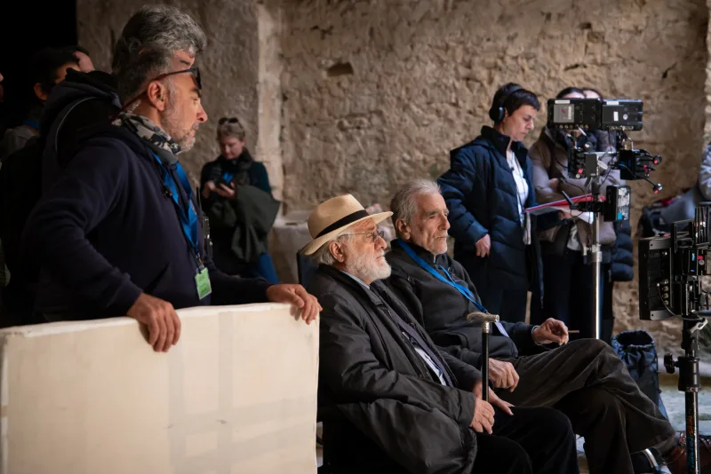 Ο Γιάννης Σμαραγδής στα γυρίσματα της ταινίας Καποδίστριας.