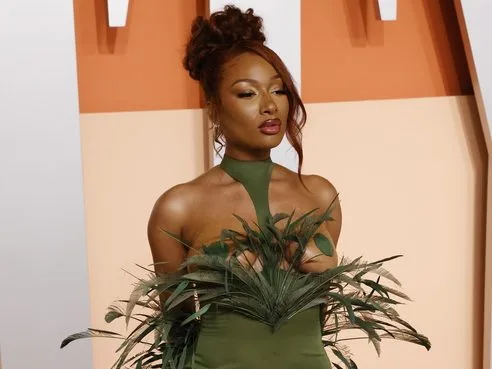 Η Megan Thee Stallion σε φωτογραφία από το ΑΠΕ-ΜΠΕ για την κυκλοφορία του νέου της single Lover Girl.