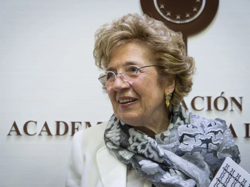 Η Sofia Corradi, η εμπνεύστρια του προγράμματος Erasmus, σε κοντινό πλάνο.